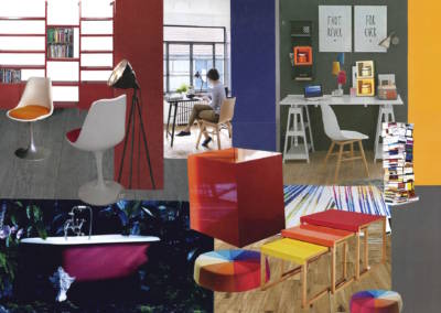 Décoration colorée de bureaux EAD à Neuilly - Planche tendance couleurs 2, par Béatrice Elisabeth, Décoratrice UFDI à Neuilly et Paris