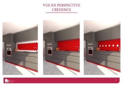 Autres propositions de crédences rouge, par Béatrice Elisabeth, Architecte d'intérieur UFDI à Neuilly et Paris